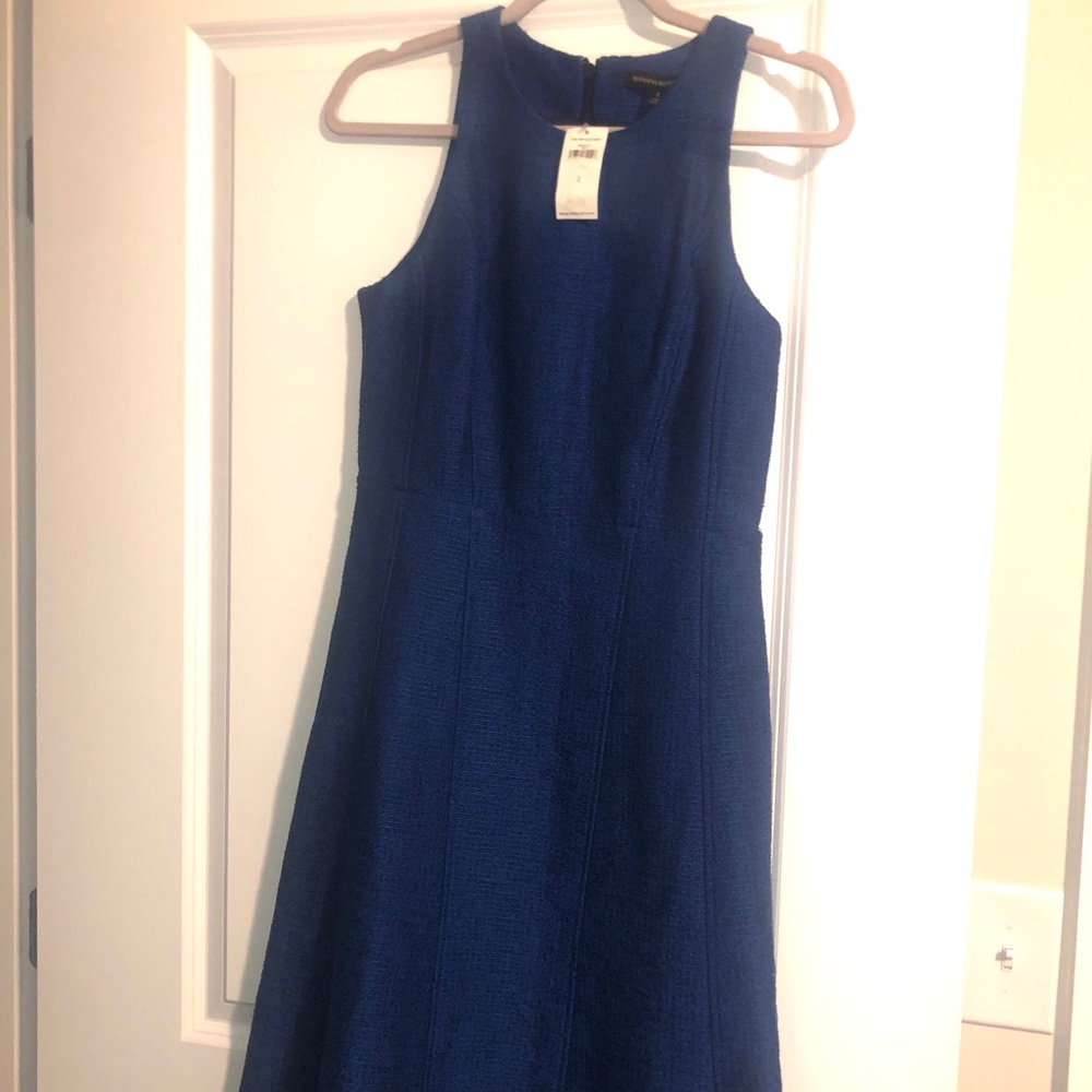LONG TWEED BANANA REPUBLIC DRESS